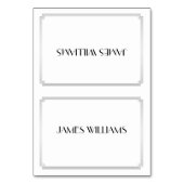 Geweldige Gatsby Art Deco Silver Place-Kaarten Kaart (Voorkant)