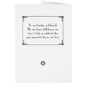 Geweldige Gatsby Black Art Deco Wedding Programma' (Achterkant)