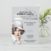 Geweldige Gatsby elegante jaren 1920 stijl vrijgez Kaart (Staand voorkant)