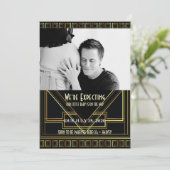  geweldige gatsby Foto Zwangerschapsaankondiging Aankondiging (Staand voorkant)