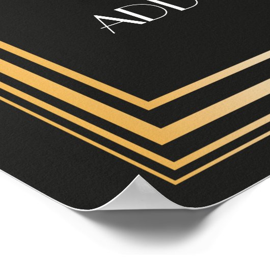 Geweldige Gatsby geïnspireerde Kaarten en geschenk Poster (Hoek)