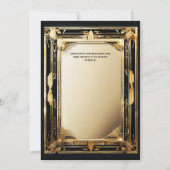 Geweldige gatsby thema flapper meisje brunette jar kaart (Achterkant)