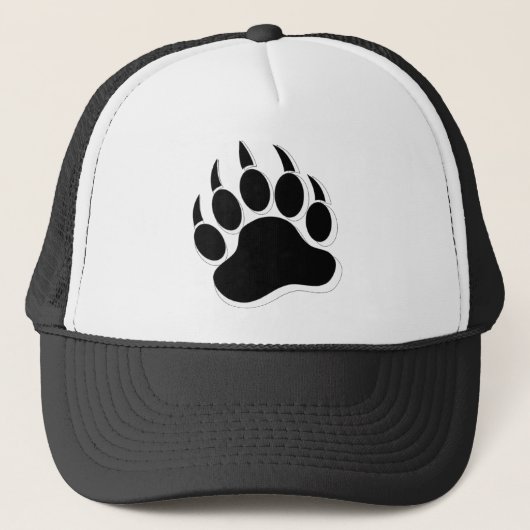 Geweldige Gay Bear klauw B&W 3D-effect Trucker Pet (Voorkant)