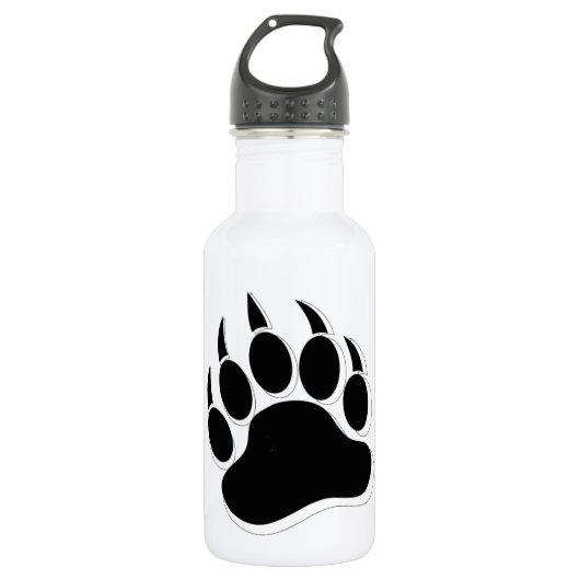 Geweldige Gay Bear klauw B&W 3D-effect Waterfles (Voorkant)