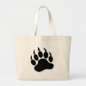 Geweldige Gay Beer Claw B&W 3D-effect Grote Tote Bag (Voorkant)