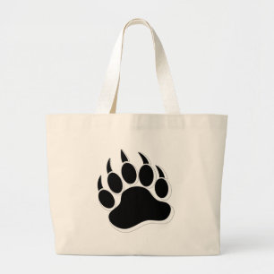 Geweldige Gay Beer Claw B&W 3D-effect Grote Tote Bag