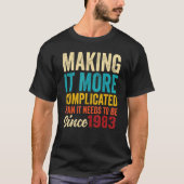 Geweldige  geboortedag Geboren in 1983 voor mannen T-shirt (Voorkant)