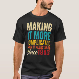 Geweldige geboortedag Geboren in 1983 voor mannen T-shirt
