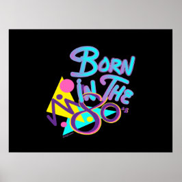 Geweldige geboren in het Abstract Poster van de Ko