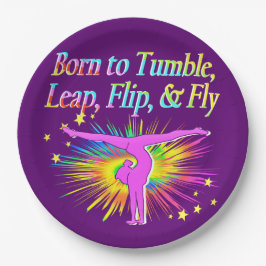 GEWELDIGE GEBOREN OM GYMNAST PAPIER BORDEN TUMBLE PAPIEREN BORDJE
