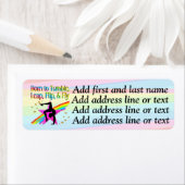 GEWELDIGE GEBOREN OM GYMNASTIEK ADRESETIKETTEN TUM ETIKET (Insitu)