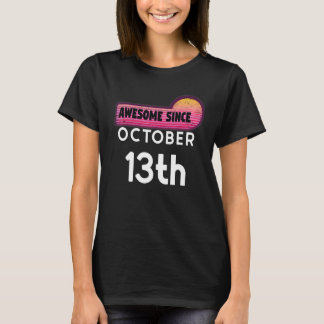 Geweldige geboren op 13 oktober 2013, 13 oktober V T-shirt