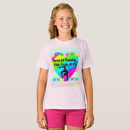 GEWELDIGE GEBOREN VOOR TUMBLE DESIGN T-SHIRT (Voorkant volledig)