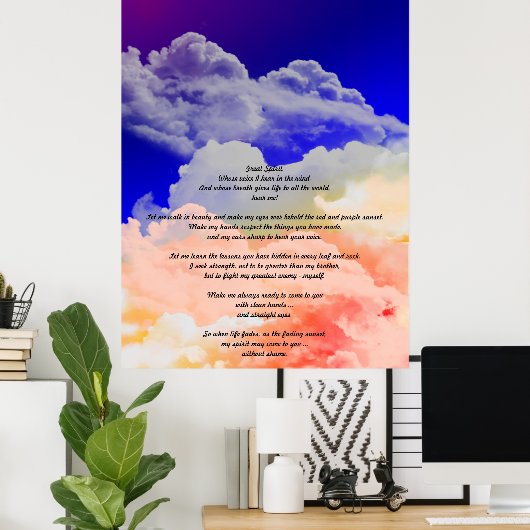 Geweldige geest poster (Thuiskantoor)