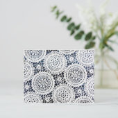 Geweldige  gehaakte stijlvol design briefkaart (Staand voorkant)