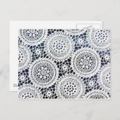 Geweldige  gehaakte stijlvol design briefkaart (Voorkant / Achterkant)