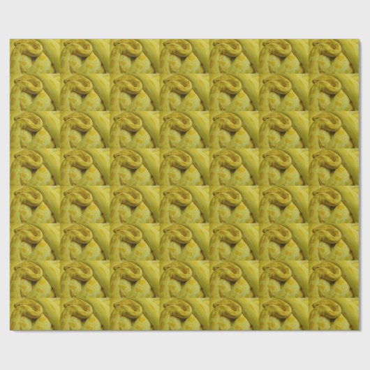 Geweldige Gele Birmaanse Python Cadeaupapier (Vlak)