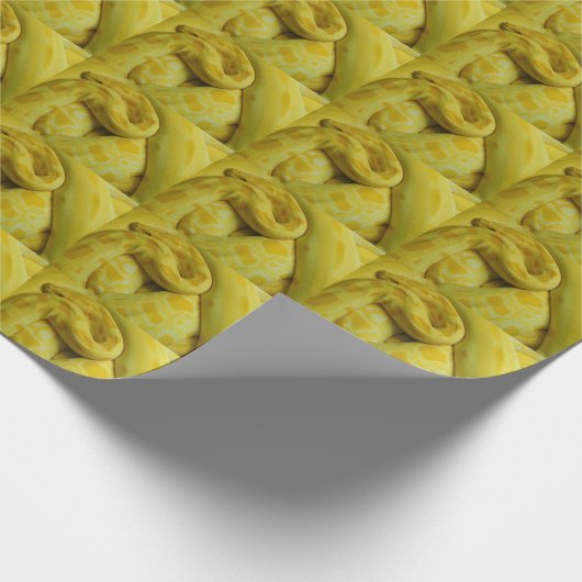 Geweldige Gele Birmaanse Python Cadeaupapier (Hoek)