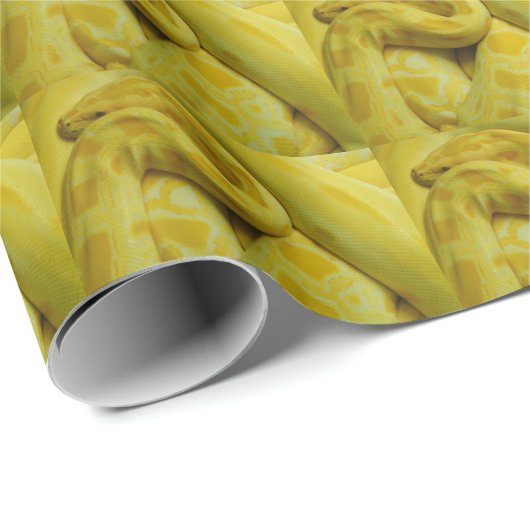 Geweldige Gele Birmese Python Cadeaupapier (Rol Hoek)