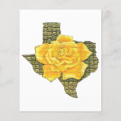 Geweldige gele roos van de Texas Pattern-bloem (Achterkant)