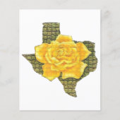 Geweldige gele roos van de Texas Pattern-bloem (Voorkant)