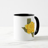 Geweldige gele roos van de Texas Pattern-bloem Mok (Voorkant rechts)