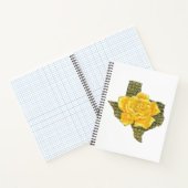 Geweldige gele roos van de Texas Pattern-bloem Notitieboek (Binnen)