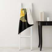 Geweldige gele roos van de Texas Pattern-bloem Sherpa Deken (In situ)