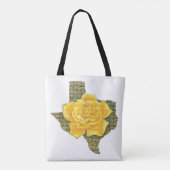 Geweldige gele roos van de Texas Pattern-bloem Tote Bag (Achterkant)