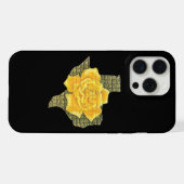 Geweldige Gele Roos Van Texas Patroon Bloem iPhone Hoesje (Achterkant horizontaal)