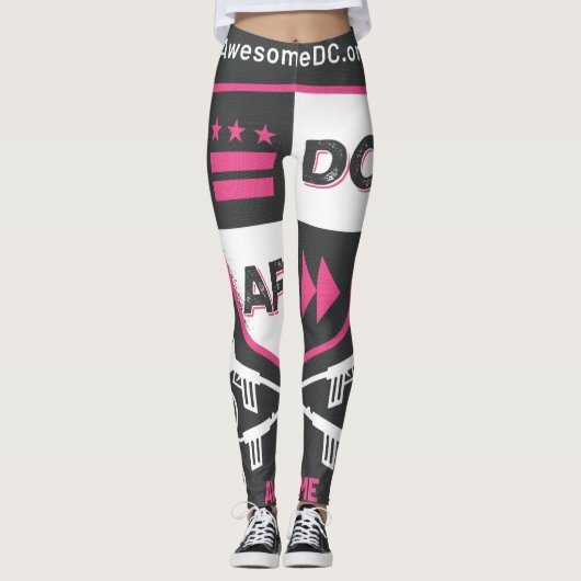 Geweldige gelijkstroom-Leggings van de Stichting Leggings (Voorkant)