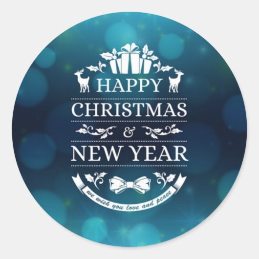 Geweldige Gelukkig Nieuwjaar Sticker Design (Voorkant)