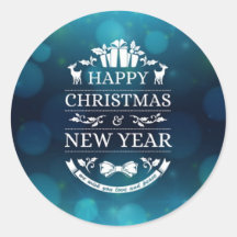 Geweldige Gelukkig Nieuwjaar Sticker Design