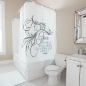 Geweldige genade douchegordijn (In situ)