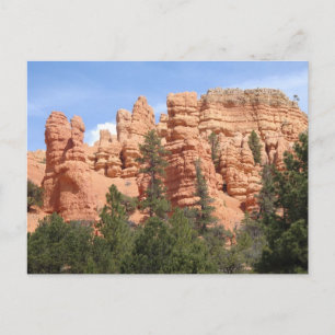 Geweldige geologische formaties bij Red Canyon, Ut Briefkaart