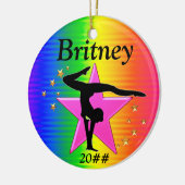 GEWELDIGE GEPERSONALISEERD GYMNASTIEK ORNAMENT (Links)
