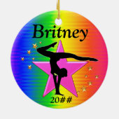 GEWELDIGE GEPERSONALISEERD GYMNASTIEK ORNAMENT (Achterkant)