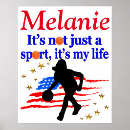GEWELDIGE GEPERSONALISEERD INSPIREREND BASKETBAL P POSTER