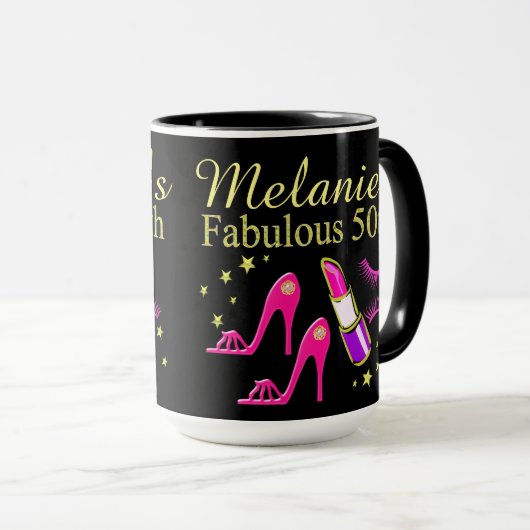 GEWELDIGE GEPERSONALISEERDE 50E VERJAARDAG DIVA MO MOK (Voorkant rechts)