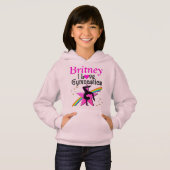 GEWELDIGE GEPERSONALISEERDE GYMNAST HOODIE (Voorkant volledig)