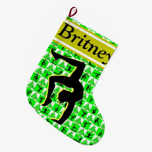 GEWELDIGE GEPERSONALISEERDE GYMNASTIEK KERSTKOUS GROTE KERSTSOK (Voorkant (Hangend))