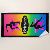 GEWELDIGE GEPERSONALISEERDE GYMNASTIEK STRANDHANDD STRANDLAKEN (Voorkant)