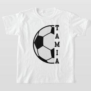 Geweldige Gepersonaliseerde Naam Voetbal Sport Kin T-shirt