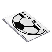 Geweldige Gepersonaliseerde Naam Voetbal Sport Notitieboek (Rechterzijde)