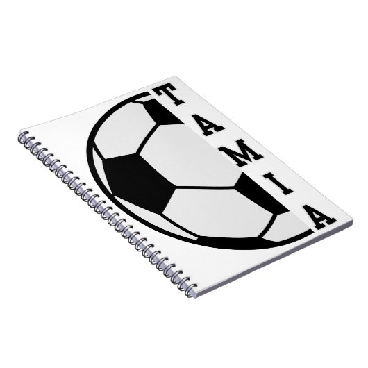 Geweldige Gepersonaliseerde Naam Voetbal Sport Notitieboek (Rechterzijde)