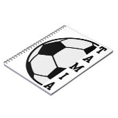 Geweldige Gepersonaliseerde Naam Voetbal Sport Notitieboek (Linkerzijde)