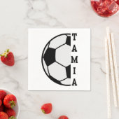 Geweldige Gepersonaliseerde Naam Voetbal Sport Servet (Insitu)