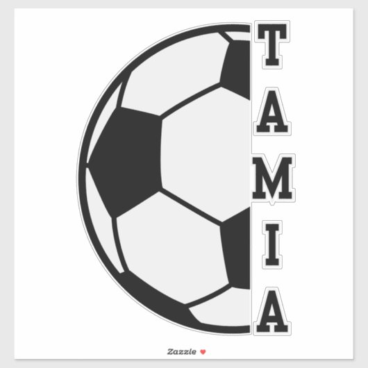 Geweldige Gepersonaliseerde Naam Voetbal Sport Sticker (Vel)