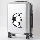 Geweldige Gepersonaliseerde Naam Voetbal Sport Sticker (Koffer)