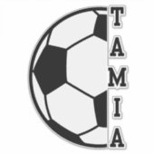 Geweldige Gepersonaliseerde Naam Voetbal Sport Sticker (Voorkant)